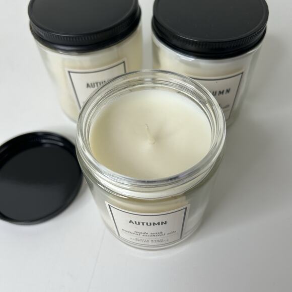 Bath & Body Works Candles Autumn Scented Essential Oils Lot Of 3 7oz Fall - Picture 4 of 5